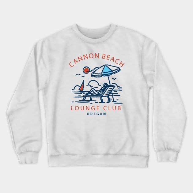 Cannon Beach, Oregon Crewneck Sweatshirt by FahlDesigns